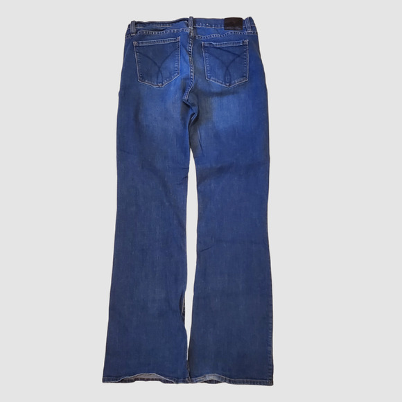 Calvin Klein Womens Jeans 30x31 Size 10 Tall Bootcut Dark Wash Stretch - Picture 2 of 10
